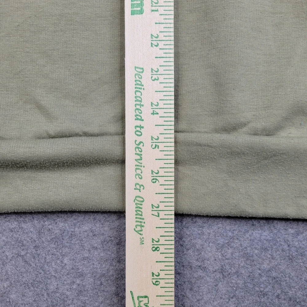 Adidas Sweatshirt Mens Medium Green Fleece Pullover‎ Crewneck 3-Stripes H44049